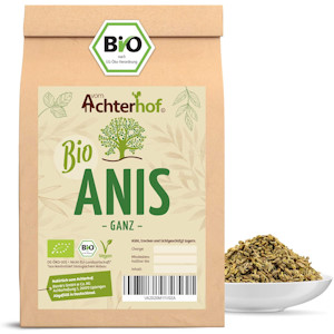 Anissamen BIO ganz (250g) Anis ganz als Tee oder Gewürz - Anissaat vom Achterhof  - Jetzt bei Amazon kaufen*