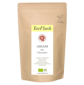 Assam Second Flush, Bio, SFTGFOP1, 2021, Teegarten Tonganagaon, 500g, Schwarztee lose, Geschmack: würzig, malzig mit Honigton  - Jetzt bei Amazon kaufen*