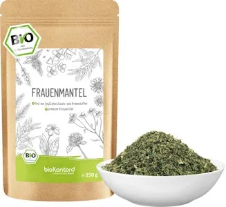 Frauenmantel Tee BIO 250 g | Frauenmantelkraut geschnitten aus kontrolliert biologischem Anbau Kräutertee lose von bioKontor 