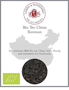 Lerbs & Hagedorn, Bio Tee China Keemun |Weich, Blumig, Aromatisch 1kg (ca. 81 Liter) Blatt-Tee, Schwarzer Tee, China Tee 