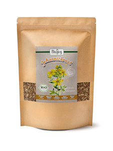 Biojoy BIO-Johanniskraut-Tee (500 gr), getrocknet und geschnitten, Kräutertee (Hypericum perforatum)  - Jetzt bei Amazon kaufen*