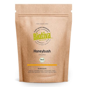 Honeybush Tee Bio 100g - Honeybusch - Honigbusch - Cyclopia - Honigbushtee - abgefüllt und kontrolliert in Deutschland - Biotiva