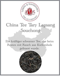 Lerbs & Hagedorn, China Tee Tary Lapsang Souchong | Kräftig 250g (ca. 20 Liter) Mit Rauch geröstet, Kiefernholzgefeuert - Jetzt bei Amazon kaufen*