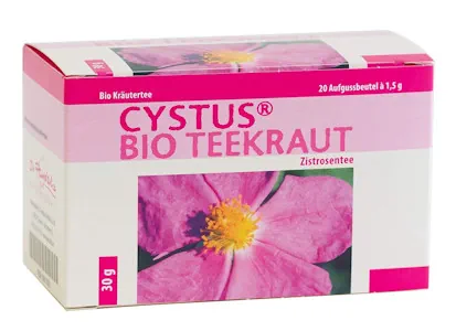 Dr. Pandalis - Cystus Bio Teekraut - Zistrosen Tee Aufgußbeutel (20 Teebeutel à 1,5g), Apothekenqualität, PZN15611531