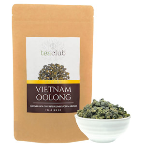 Grüner Oolong Tee Lose aus Vietnam 100g, Oolongtee Blumig-Süßlich Halbfermentierter Grüntee, TeaClub Green Tea  - Jetzt bei Amazon kaufen*