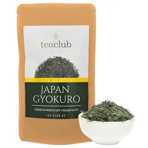 Japan Gyokuro Grüntee Kagoshima 50g, Japanischer Grüner Tee Lose Blätter, Feine Süße und Umami, TeaClub Green Tea