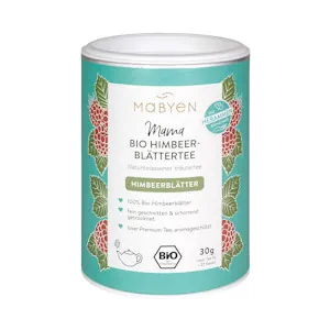 MABYEN Bio Himbeerblättertee 30 g, Schwangerschaft, Geburtsvorbereitungstee, Naturbelassen, 100% Bio-Qualität Tee