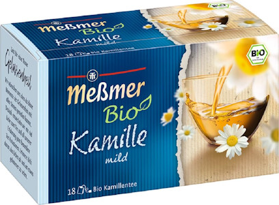 Meßmer Bio Kamille | mild | 18 Teebeutel | Vegan | Glutenfrei | Laktosefrei  - Jetzt bei Amazon kaufen*