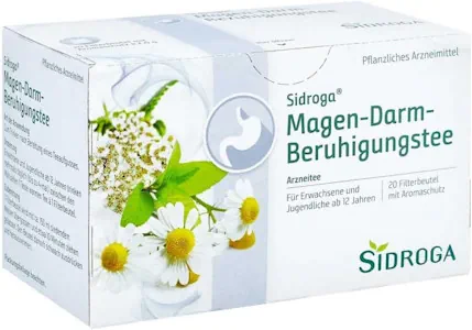 Sidroga Magen-Darm-Beruhigungstee – Arzneitee mit Heilpflanzen bei Bauchschmerzen – 20 Filterbeutel à 2,0 g
