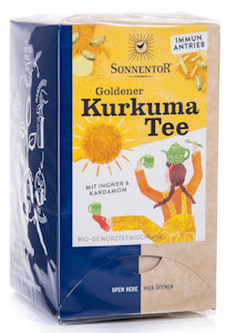 Sonnentor Bio Goldener Kurkuma Tee bio Doppelkammerbeutel (1 x 36 gr)  - Jetzt bei Amazon kaufen*