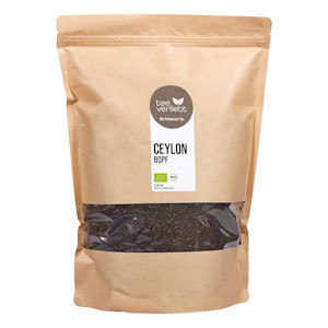 teeverliebt Ceylon (Bopf), 1000 g Bio Schwarzer Tee, loser Feinschnitt Tee aus kontrolliert biologischem Anbau, leckerer Schwarztee, 1 kg