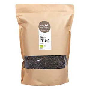 Teeverliebt - Darjeeling Bio Second Flush 1000g I Loser Darjeeling-Tee FTGFOP1 aus Indien I Leichter Schwarztee Mit Vollmundigem Aroma I 1 kg