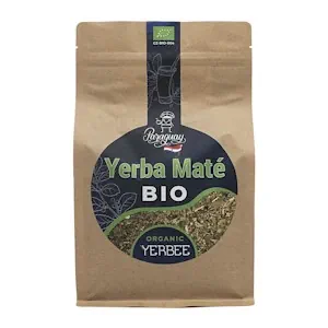 YERBEE Yerba Mate Tee Bio (500 g) Paraguay | Gereift, Luftgetrocknet, Rauchfrei, Staubarm | Premium Paraguayanische Yerba Mate Bio mit Feinen Blättern 